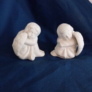 Ceramic Angels Vintage 1980s Set 2